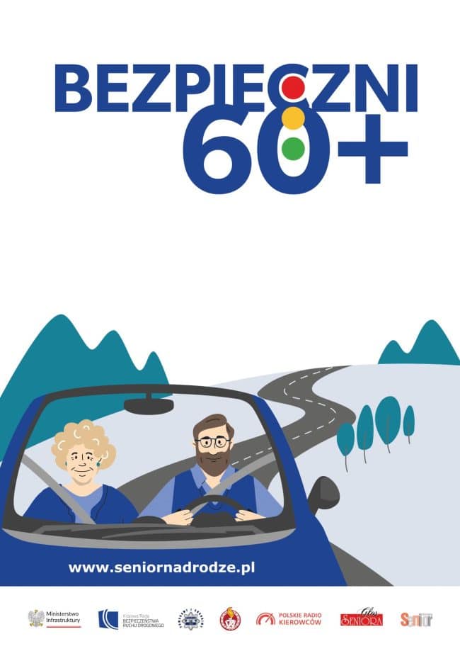 Bezpieczni 60+ Senior na drodze